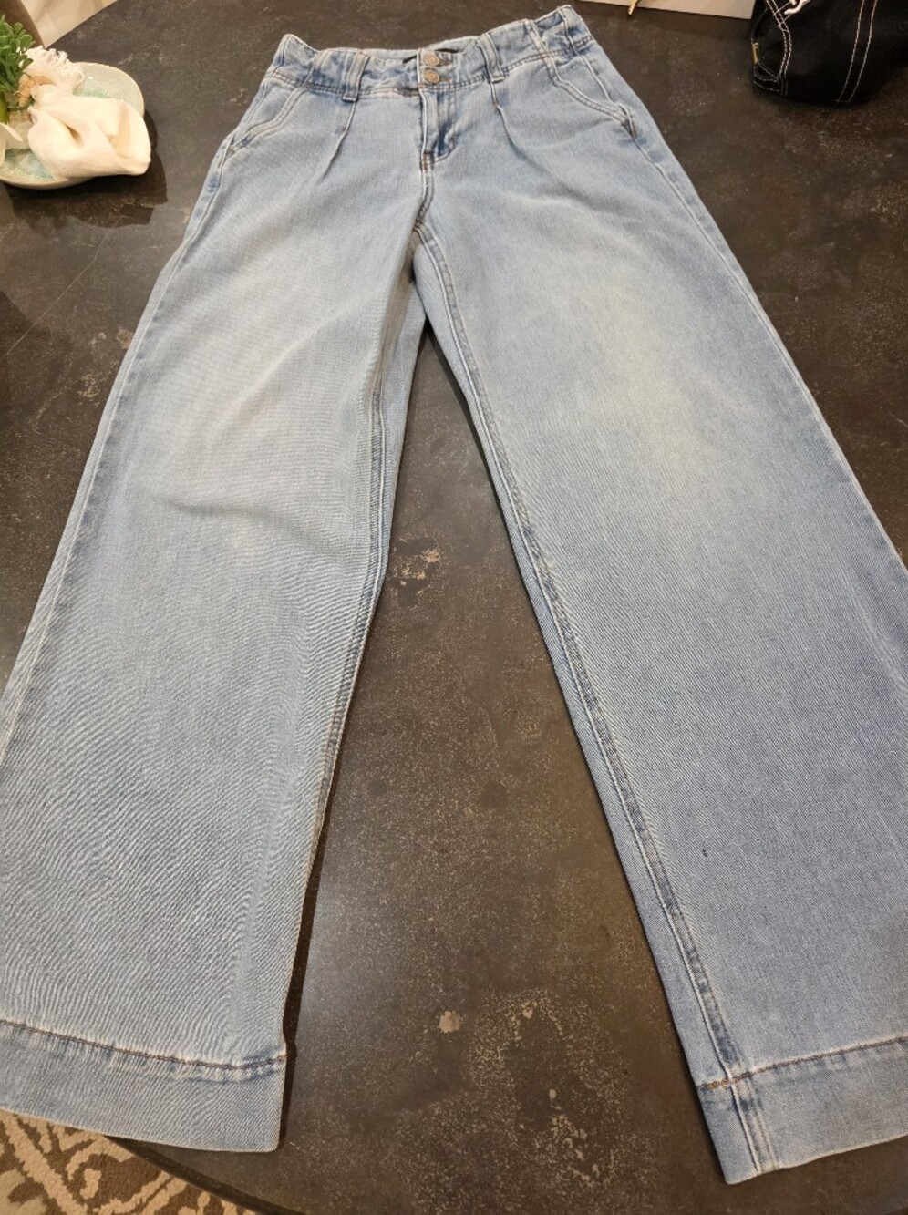 BCBGeneration Pale Blue Wide Leg Jeans